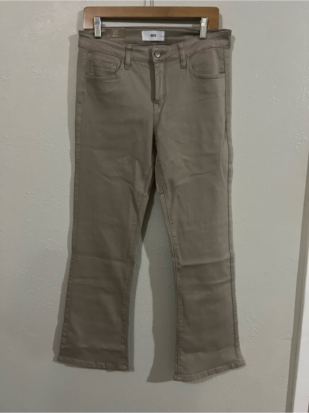 NWT Buckle Payton Khaki Stretch Bootcut Jeans size 29 Short